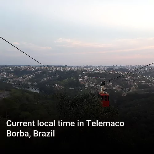 Current local time in Telemaco Borba, Brazil
