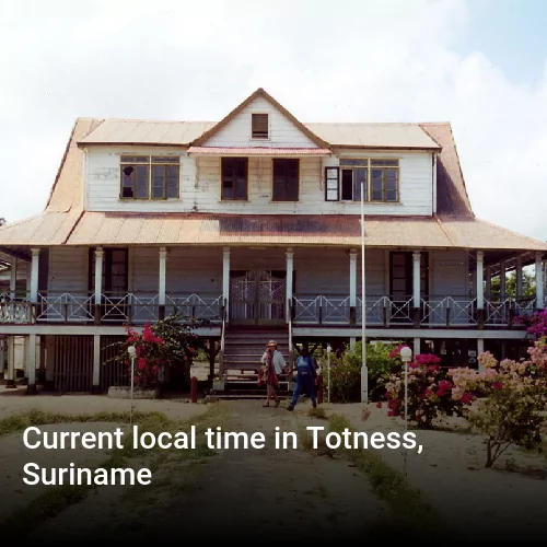 Current local time in Totness, Suriname