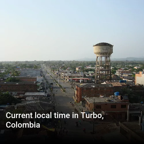 Current local time in Turbo, Colombia