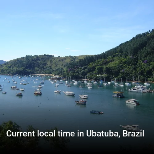 Current local time in Ubatuba, Brazil