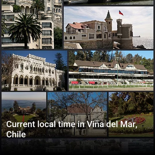 Current local time in Viña del Mar, Chile