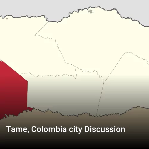 Tame, Colombia city Discussion
