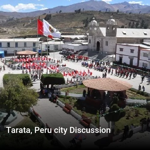 Tarata, Peru city Discussion